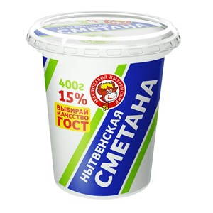 Сметана 15 % стакан 0,4 кг 10133