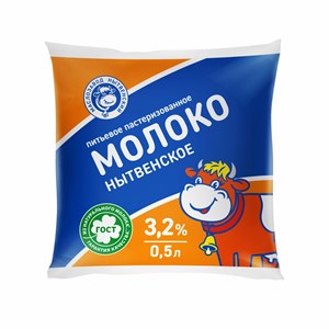 Молоко 3,2 % пленка 0,5 л 10110