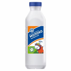 Молоко 3,2 % бутылка 0,8 л 10222