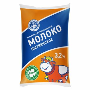Молоко 3,2 % пленка 0,8 л 10275