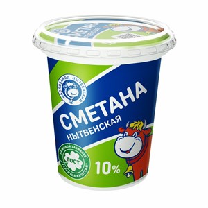 Сметана 10 % стакан 0,3 кг 10111