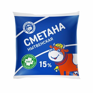 Сметана 15 % пленка 0,4 кг 10124