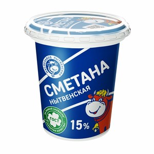 Сметана 15 % стакан 0,3 кг 10226
