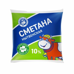 Сметана 10 % пленка 0,4 кг 10272