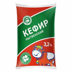 Кефир 3,2 % пленка 0,9 кг 10035