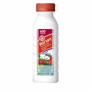 Йогурт вишня 2,5 % бутылка 0,4 кг 10046