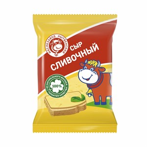 Сыр полутвердый "Сливочный", ТМ МЗН, нарезка брикет, 180г. 10281