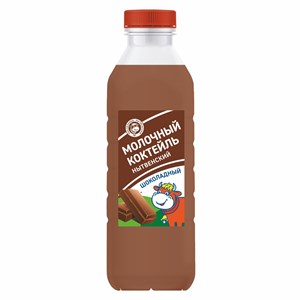 Коктейль молочный шоколад 2,5 % бутылка 0,8 л 10291