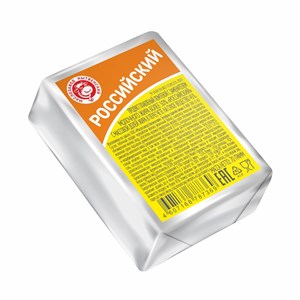 Продукт сырный плавленый ломтевой "Российский", ТМ МЗН, 70г. 11786